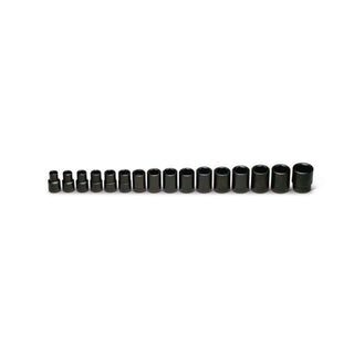 Wright Tool 466 1/2" Drive 6 Point Standard Impact Socket Set 16 Pc.