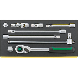 Stahlwille 96830363 TCS 512/9 QR 1/2" Ratchet Set 9 Pcs.