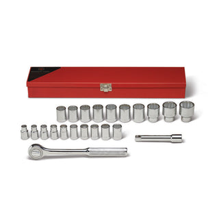 Wright Tool 472 22 Piece 12 Point Standard Metric Socket Set