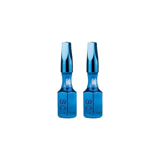 Spyder 19036 Mach-Blue SQ1 1/4-in x 1-in Square Impact Driver Bit 2 Piece