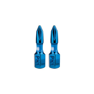 Spyder 19033 Mach-Blue PH1 1/4-in x 1-in Phillips Impact Driver Bit 2 Piece