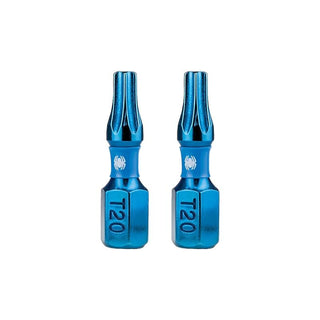 Spyder 19041 Mach-Blue T20 1/4-in x 1-in TORX® Impact Driver Bit 2 Piece