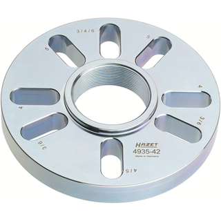 Hazet 4935-42 Bolt circle plate ⌀ 160 mm ∙ for bolt circles ⌀ 90 to 130 mm