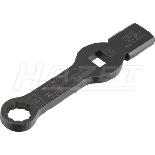 Hazet 4937-19 Box-End Wrench - Striking Face Pattern with 2 Striking Faces, 12-Point, 19mm