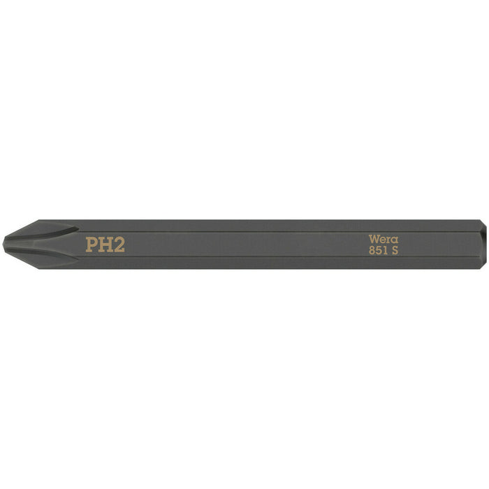 Wera 851 S Phillips bits for impact screwdrivers, PH 3 x 70 mm