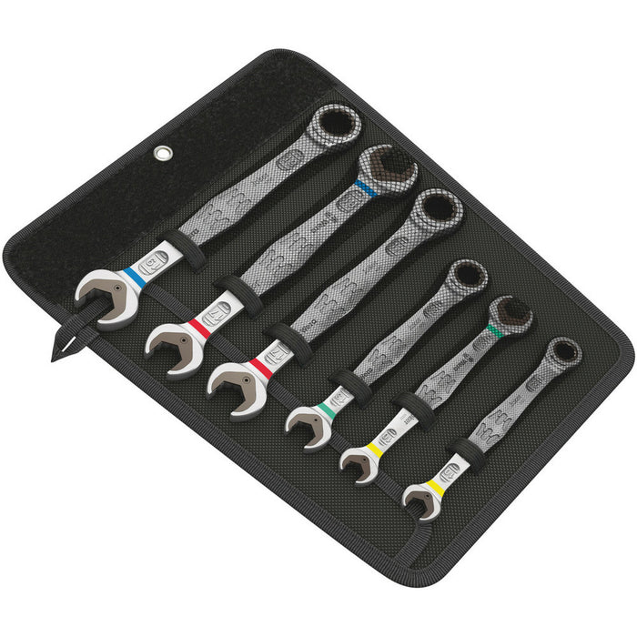 Wera 6000/6002 Joker 6 Set 1 Set of ratcheting combination / double open-ended wrenches, 6 pieces