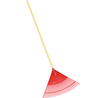 Corona RK 25024 Poly Leaf Rake, 24 in. Head, 26 Tines, Wood Handle