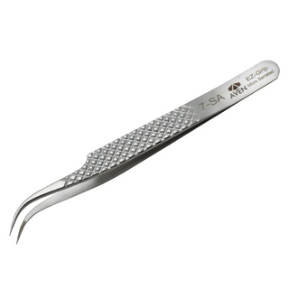 Aven Tools 18072EGS EZ Grip Micro-Serrated Stainless Steel Tweezers, 7 Pattern