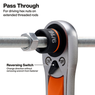Klein Tools 5076RTK KNECT 6-Inch Adjustable Wrench with Pass-Through Ratchet Set, 10-Piece