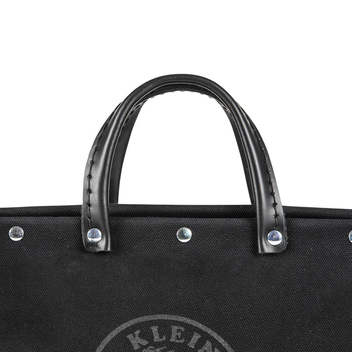 Klein Tools 510218SPBLK Deluxe Black Canvas Tool Bag, 18-Inch