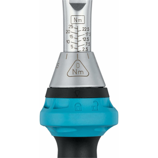 Hazet 5108B-3CT 1/4 inch (6.3 mm) hexagon ∙ hollow Torque wrench with reversible ratchet for screwdriver bits ∙ 2.5 – 25 Nm ∙ ±3%