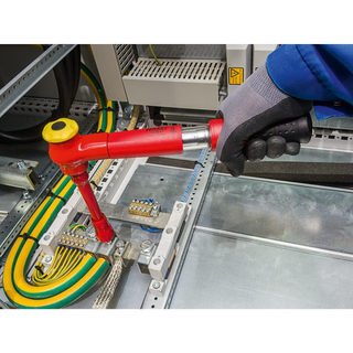 Hazet 5109KV Torque Wrench with Protective Insulation, 5-25 Nm, 10mm (3/8") Square