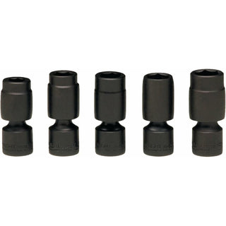 Wright Tool 351 3/8 Drive 5 Piece Metric Universal Power Socket Set