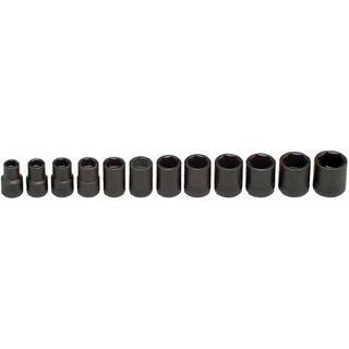 Wright Tool 356 3/8" Drive 6 Point Standard Impact Socket Set 12 Piece