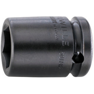 Stahlwille 23010024 50IMP 1/2" 6-pt Impact Socket, 24 mm