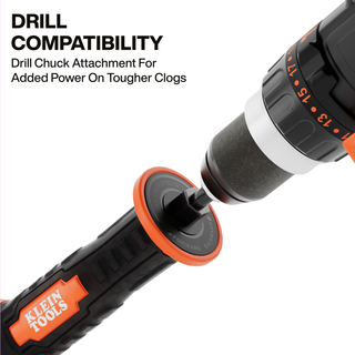 Klein Tools 53018 6-Foot Steel Toilet Auger