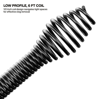 Klein Tools 53018 6-Foot Steel Toilet Auger