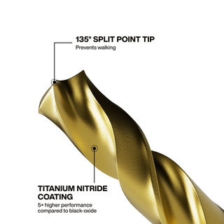 Klein Tools 53614 Titanium Drill Bit Set, 14 Pc.