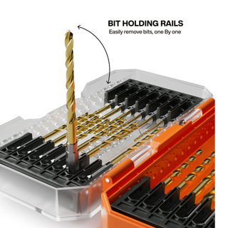 Klein Tools 53621 Titanium Drill Bit Set, 21 Pc.