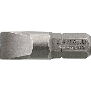 Stahlwille 08070128 1/4" Bit for Slotted Screws, 1.6 x 8.0 mm