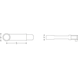 Stahlwille 58620009 732G/10 Ring insert tool 9 mm, 9x12 mm