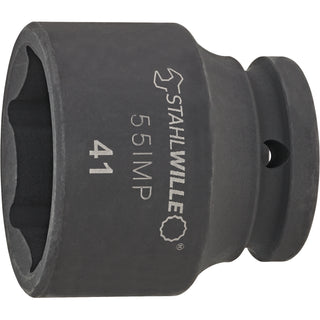 Stahlwille 25010034 55IMP 3/4" 6-pt Impact Socket, 34 mm