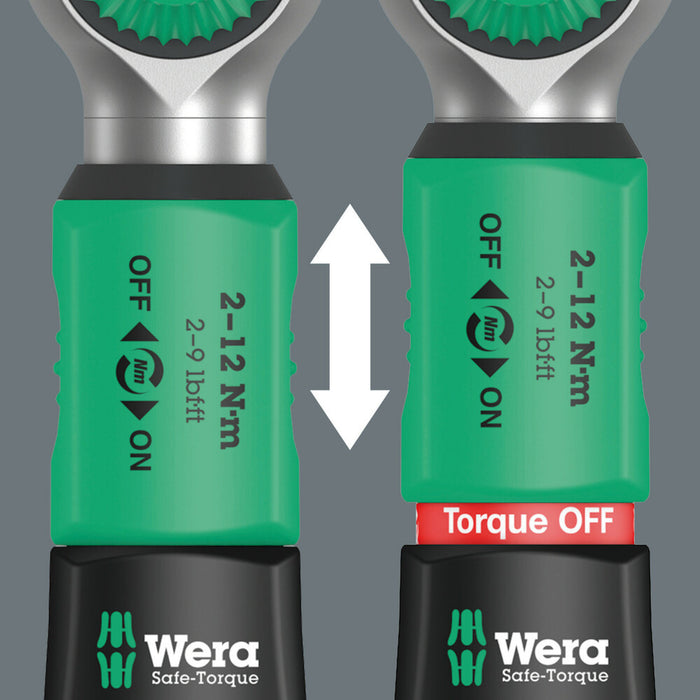 Wera Safe-Torque A 1 SHK Set 1, 1/4" square head, 2-12 Nm
