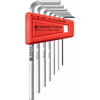PB Swiss Tools PB 210.H-4 Key L-wrenches, set in a practical plastic holder