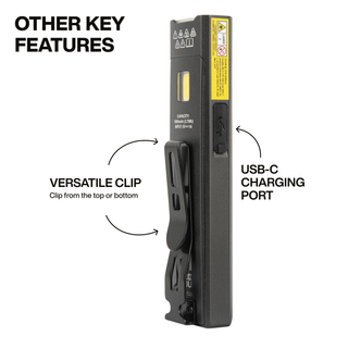 Klein Tools 56074 Slim-Profile LED Pocket Flashlight with Laser