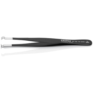 Knipex 92 08 79 ESD 4 3/4" Stainless Steel Positioning Tweezers-ESD