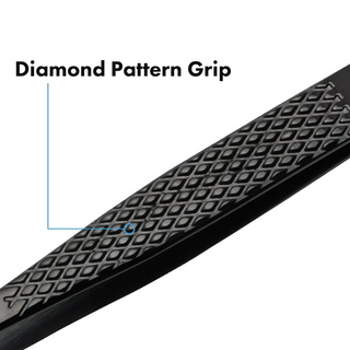 Aven Tools 18056EGBLK EZ Grip Stainless Steel Black Tweezers, #3C Pattern