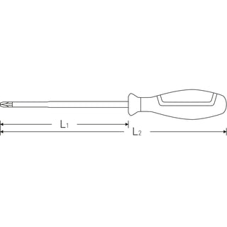 Stahlwille 46653000 4665 VDE DRALL+ #0 x 60mm Insulated Phillips Screwdriver