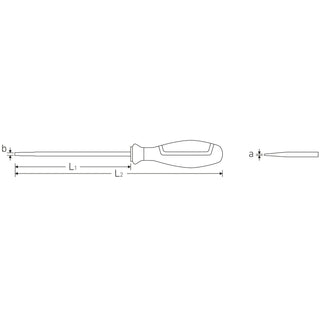 Stahlwille 46603080 4660 VDE DRALL+ 8 x 175mm Insulated Slotted Screwdriver