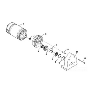Ridgid 72582 Gearbox Motor, 230V, for use with K-7500 Drum Machine, 230 VAC