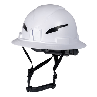 Klein Tools 60400T2CND Class E Type-2 Hard Hat, Non-Vented Full Brim, Strap, White, CAN ONLY