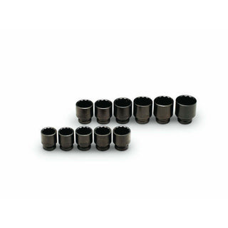 Wright Tool 604 3/4 Drive 11 Piece 12 Point Impact Socket Set