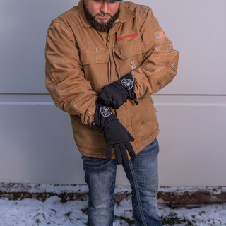 Klein Tools 60795 Rechargeable Heated Work Glove Liners with Knit Dipped Gloves, Large