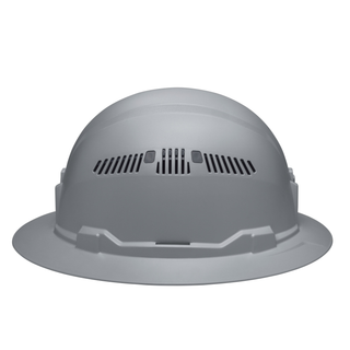 Klein Tools 60864BR Hard Hat, Vented, Full Brim Style, Gray