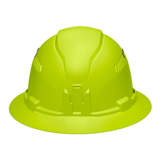 Klein Tools 60911 Hard Hat, Vented, Full Brim Style, High Visibility Lime