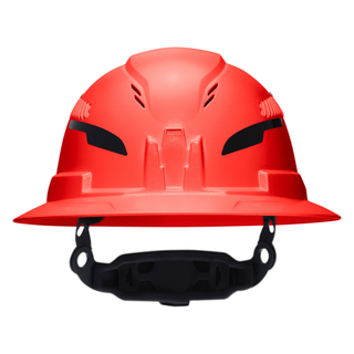 Klein Tools 60931T2 Class C Type-2 Hard Hat, Vented Full Brim with Strap, High Visibility Orange