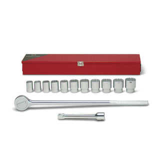 Wright Tool 614 3/4" Drive 12 Pt. Standard Socket Set 13 Piece