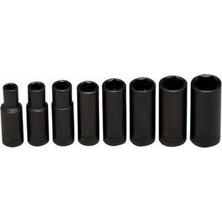 Wright Tool 314 3/8" Drive 6 Point Deep Impact Socket Set