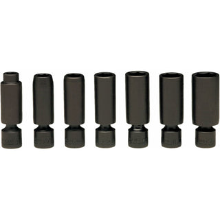 Wright Tool 333 3/8 Drive 7 Piece Deep Universal Power Socket Set