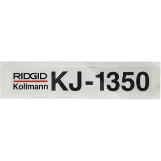 Ridgid 63962 Decal, Model no