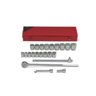 Wright Tool 623 3/4" Drive 12 Pt. Standard Socket Set 22 Piece