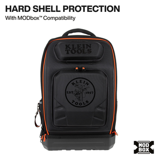 Klein Tools 62809MB MODbox Hardshell Backpack, 40 Pockets