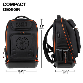 Klein Tools 62809MB MODbox Hardshell Backpack, 40 Pockets