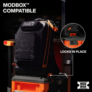Klein Tools 62809MB MODbox Hardshell Backpack, 40 Pockets