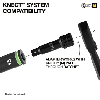 Klein Tools 65121IMPCT KNECT Deep-Well 3/8" Drive Socket Set, SAE and Metric, 23 Pc.