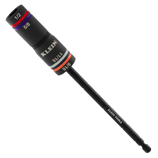 Klein Tools 6512QS Quad-4 Heavy-Duty Impact Flip Socket, SAE, 2-Piece